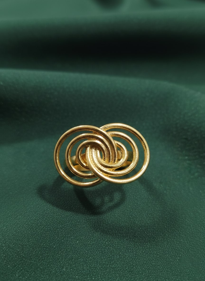 Anti-Tarnish Adjustable Statement Ring