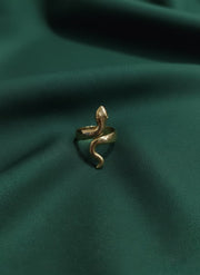 Stainless Steel Pleasant Snake Design Adjustable Finger Ring