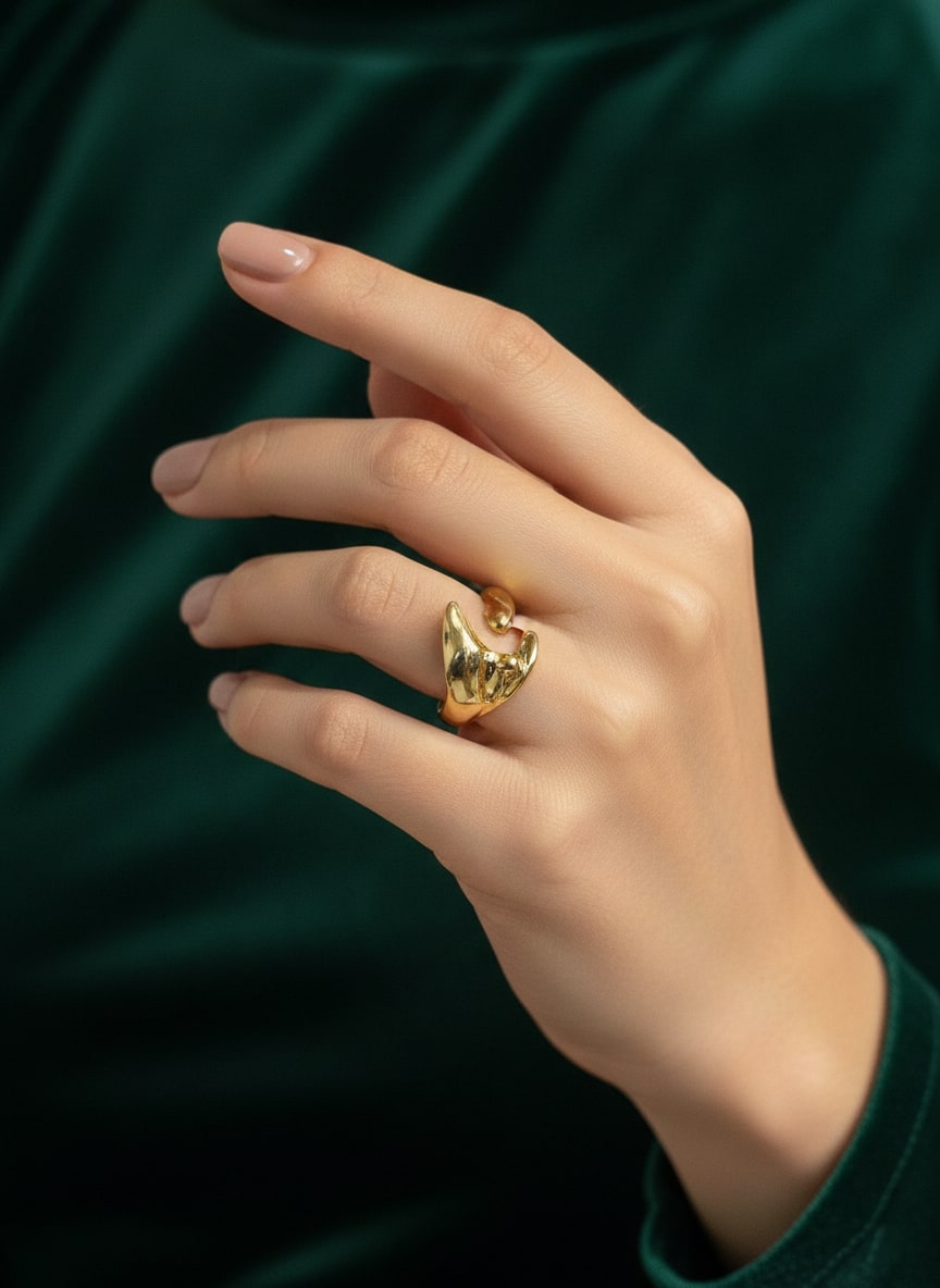 Fancy Adjustable Statement Designer Finger Ring