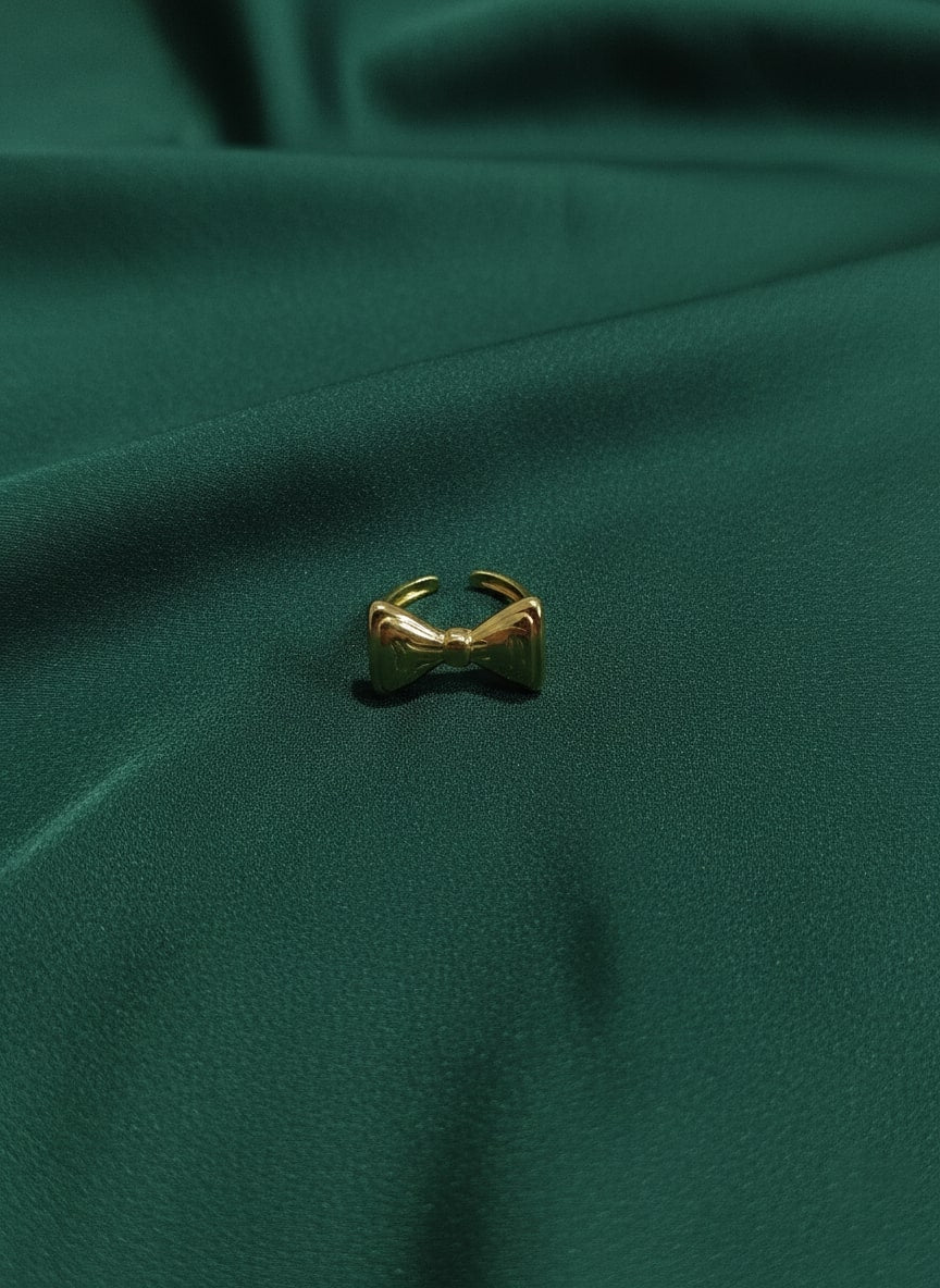 Antique Bow Design Adjustable Finger Ring
