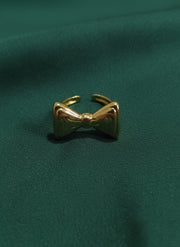 Antique Bow Design Adjustable Finger Ring