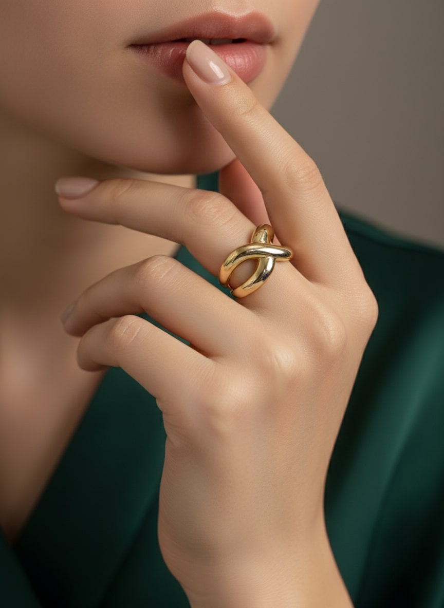 Beautiful Twisted Design Fancy Ring