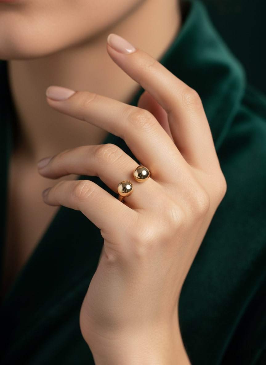 Golden Contemporary Ring