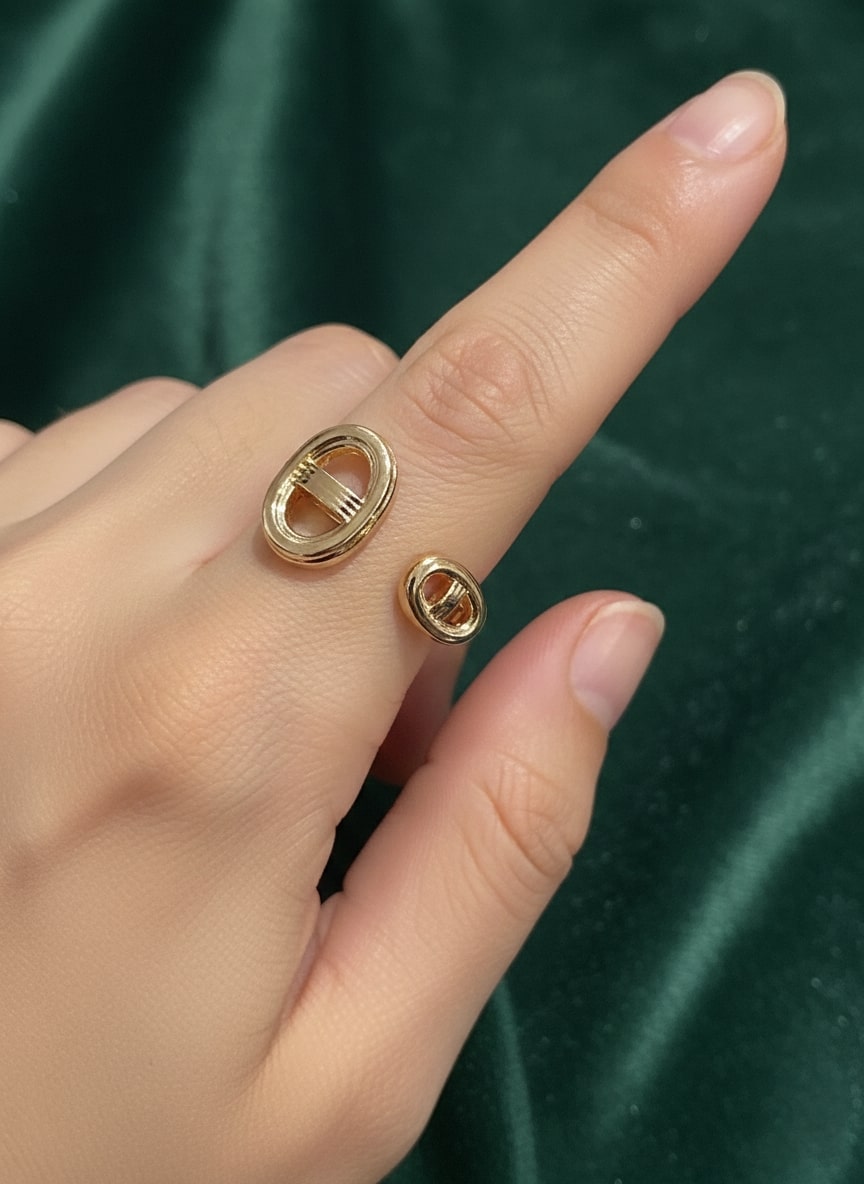 Circular Stylish Adjustable Fancy Ring