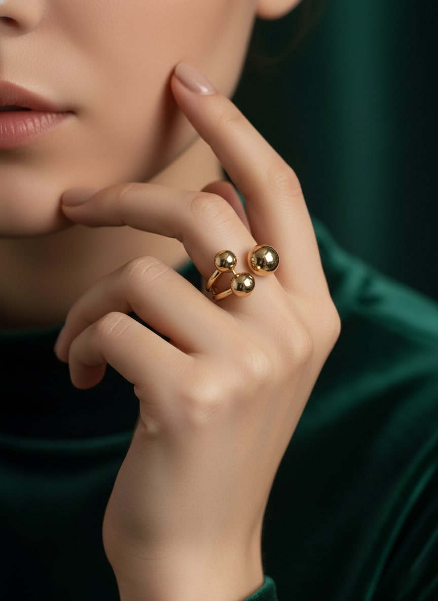 Adjustable Fancy Golden Ring