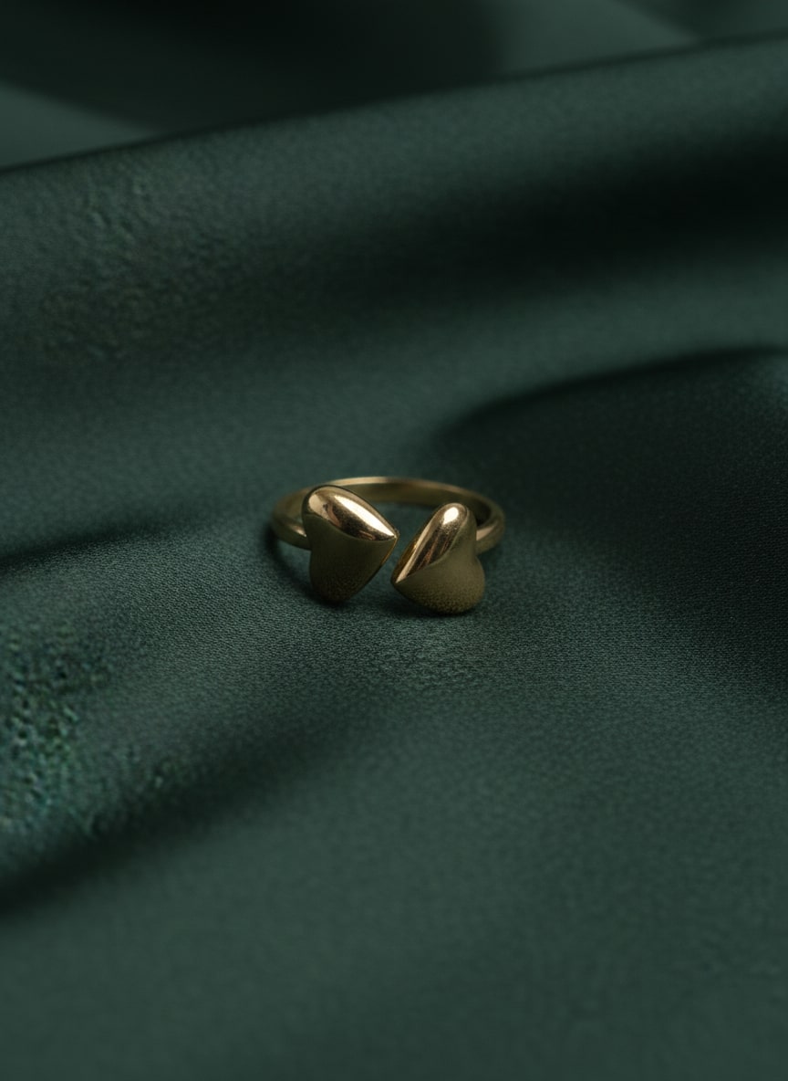 Unique Heart Shaped Finger Ring