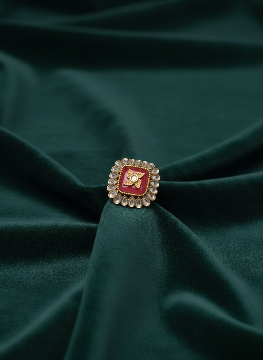 Unique Traditional Swastik Design Ring
