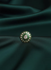 Traditional Minakari Design Kundan Ring