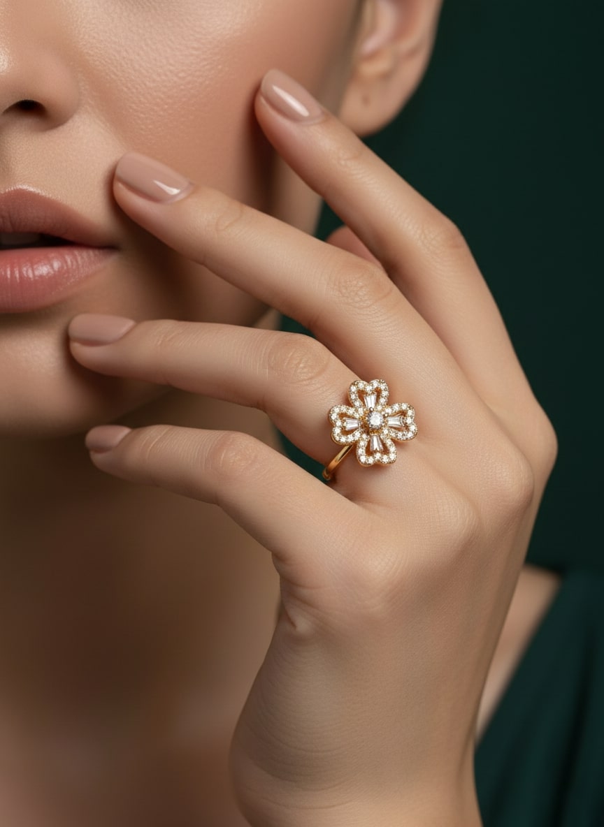 Beautiful Ad-Stone Ring