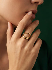 Golden Contemporary Ring