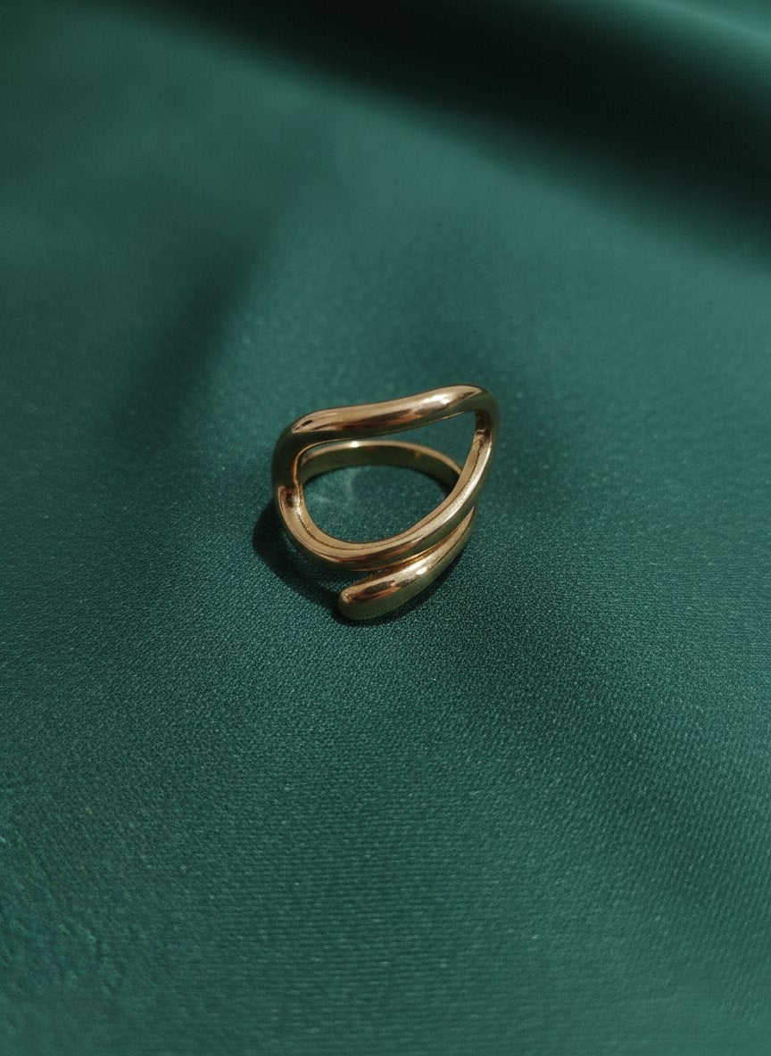 Golden Contemporary Ring