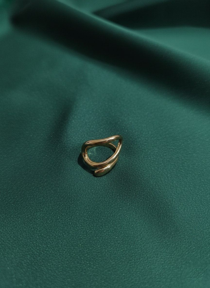 Golden Contemporary Ring