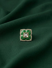 Gold Plated Fancy Beaded Ring