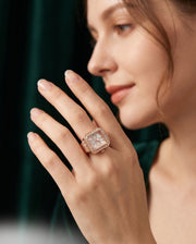 Rose Gold Plated Watch Ring For Women