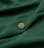 Gold Plated Fancy Beaded Ring