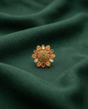 Gold-Toned Traditional Look Ring for Women