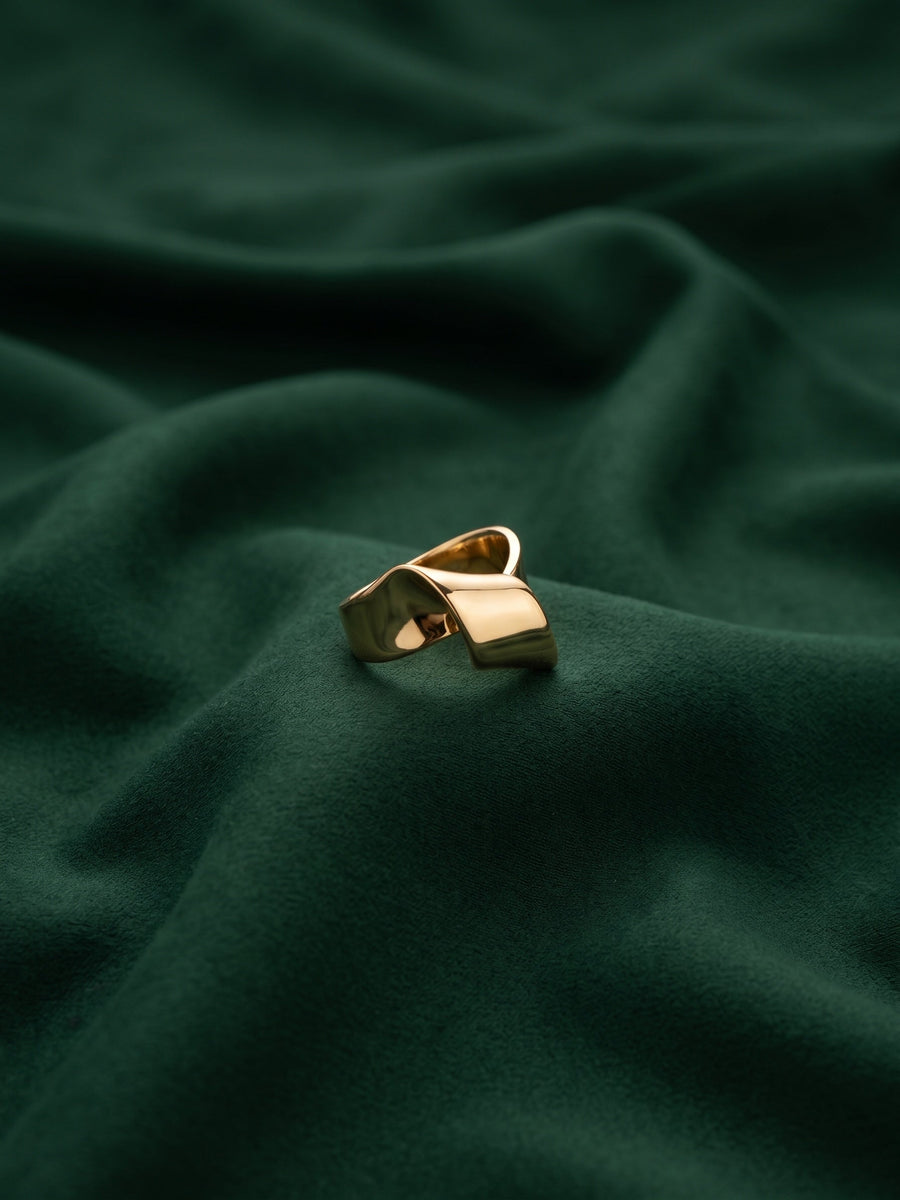 Gold Plated Trendy Style Ring For Women
