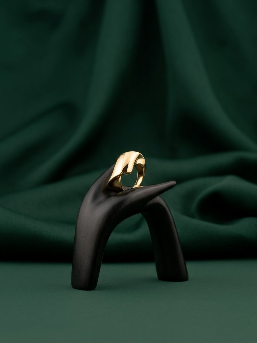 Gold Plated Trendy Style Ring For Women