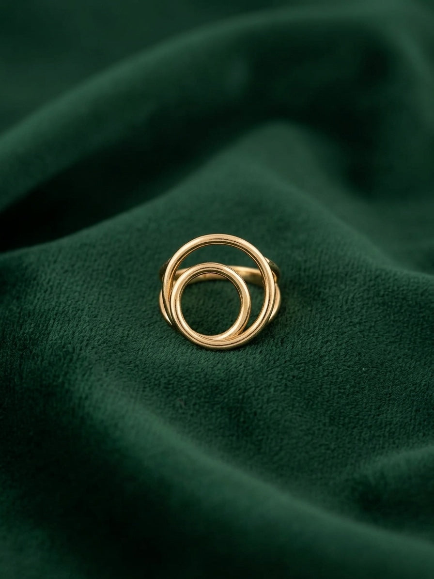 Gold Plated Trendy Style Ring For Women