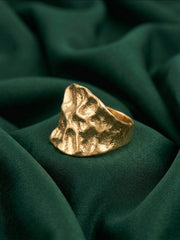 Gold Plated Contaporery Ring For Women