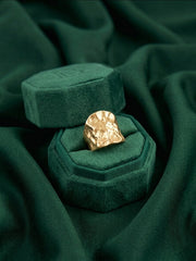 Gold Plated Contaporery Ring For Women