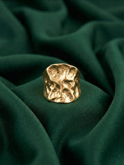 Gold Plated Contaporery Ring For Women