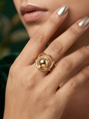 Gold Plated Trendy Style Ring For Women