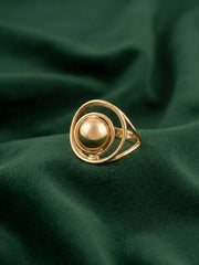 Gold Plated Trendy Style Ring For Women