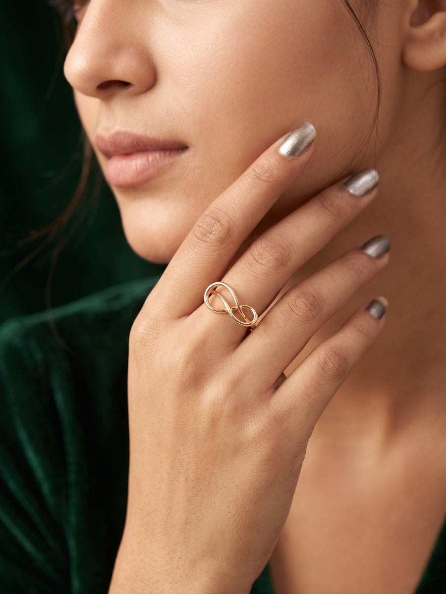 Gold Plated Trendy Style Ring For Women