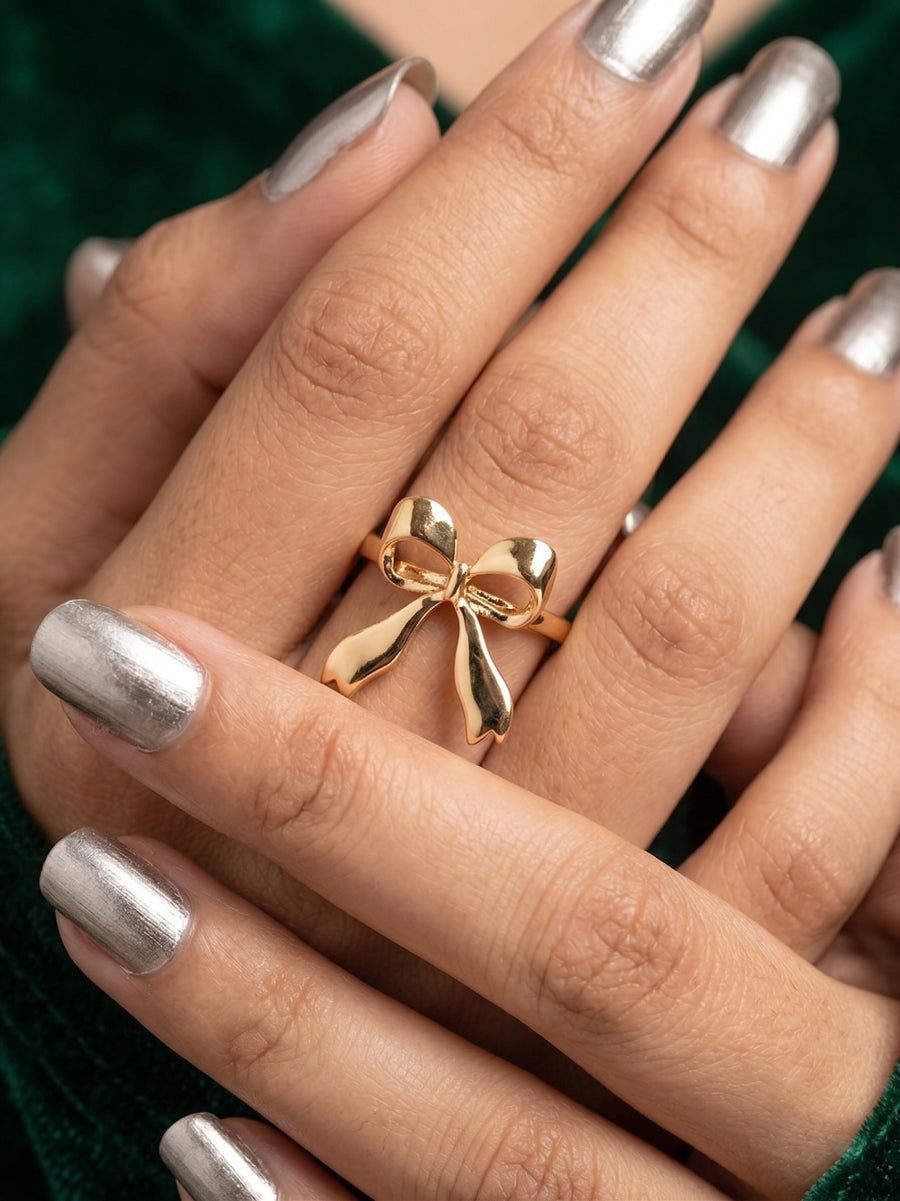 Gold Plated Trendy Style Ring For Women