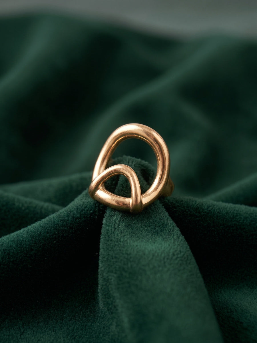 Gold Plated Trendy Style Ring For Women