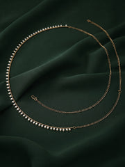Women Gold Plated Pearls Beaded Waist Chain "Kamarband" Saree Accessories